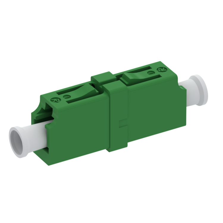 LC snap-in mounting adaptor with zirconia alignment sleeve for simplex SM APC