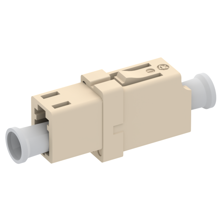 LC low profile snap-in mounting adaptor with zirconia alignment sleeve for simplex MM PC
