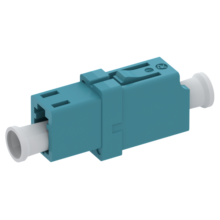 LC low profile snap-in mounting adaptor with zirconia alignement sleeve for simplex MM PC