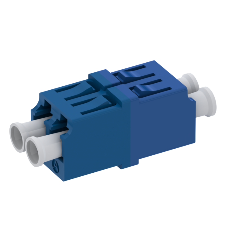 LC snap-in mounting adaptor with zirconia alignment sleeve for duplex SM PC