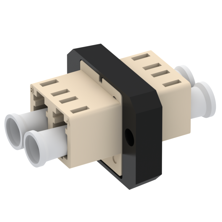 LC RJ-45 cut out with panel clip adaptor with zirconia alignment sleeve for duplex MM PC