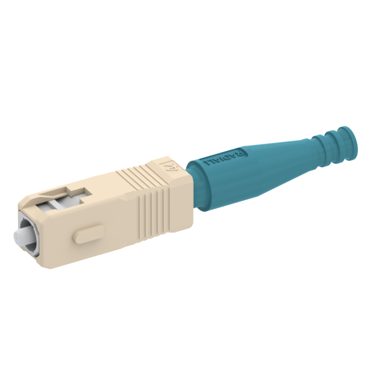 SC PC simplex plug MM128µm for cable 2mm