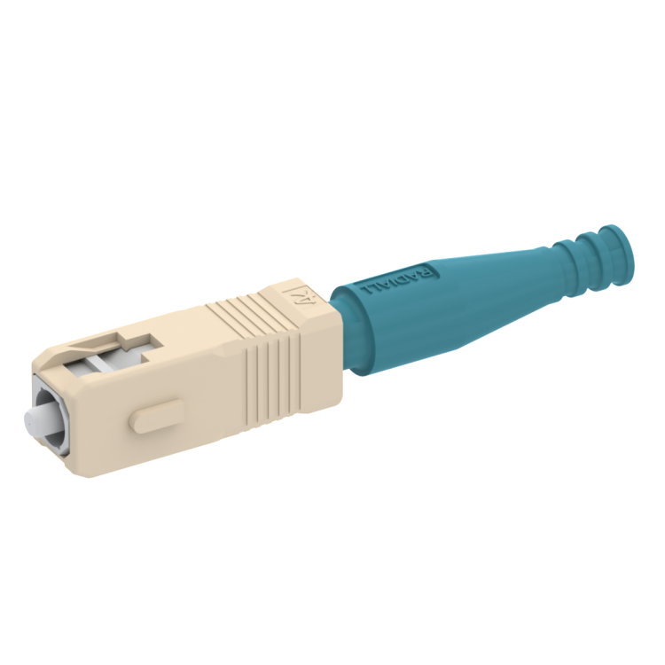 SC PC simplex plug MM128µm for cable 3mm