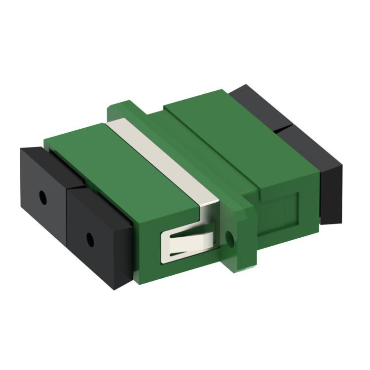 SC snap-in adaptor with zirconia alignment sleeve for duplex SM APC