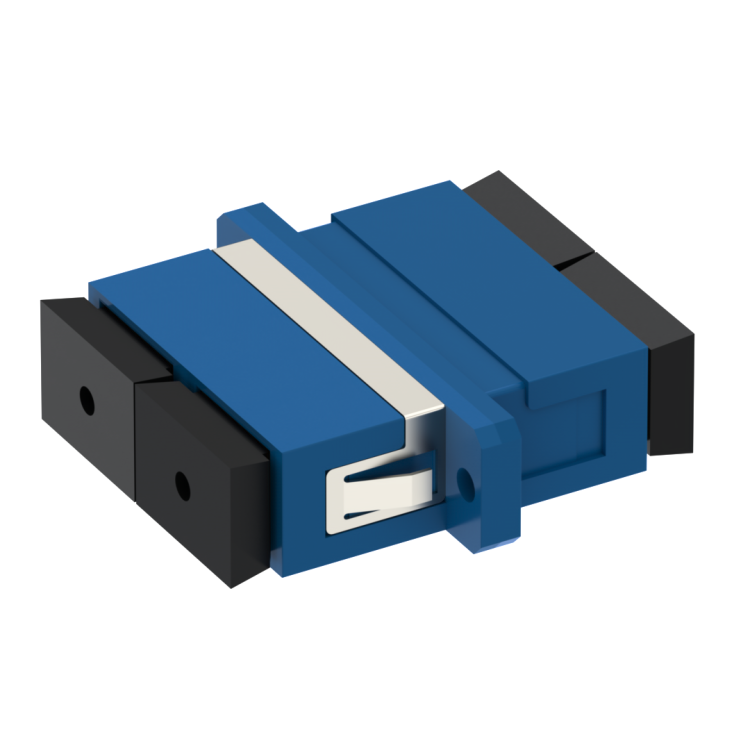 SC snap-in adaptor with zirconia alignment sleeve for duplex SM PC