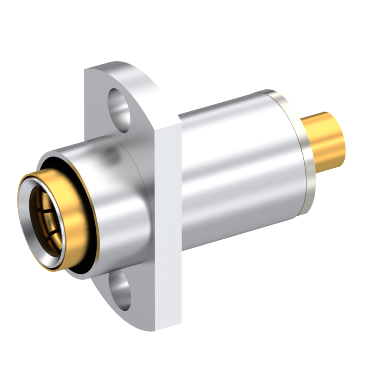 SBMA / STRAIGHT 2 HOLE FLANGE FLOATING JACK SOLDER TYPE - CABLE .085