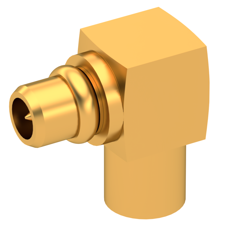 MMCX / RIGHT ANGLE PLUG SOLDER TYPE .085