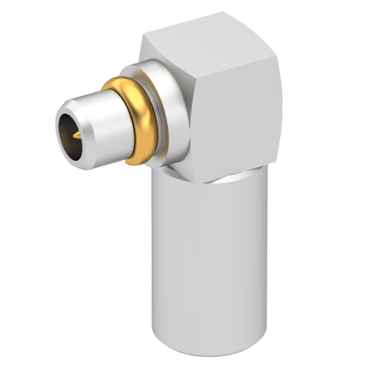 MMCX / NON MAGNETIC RIGHT ANGLE PLUG CRIMP TYPE CABLE 2/50S