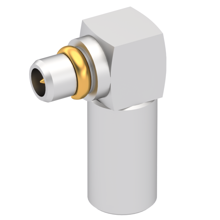 MMCX / NON MAGNETIC RIGHT ANGLE PLUG CRIMP TYPE CABLE 2/50S