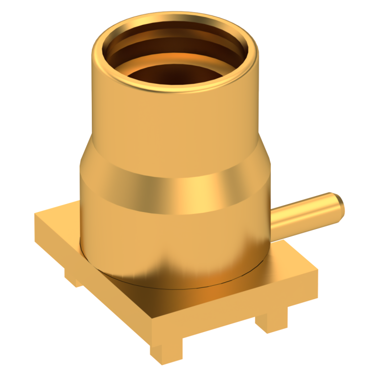 MMCX / STRAIGHT JACK RECEPTACLE FOR PCB SMT TYPE - REEL OF 500
