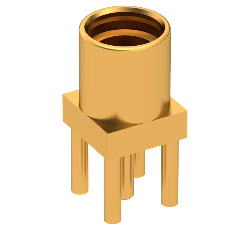 MMCX / STRAIGHT JACK RECEPTACLE FOR PCB SOLDER LEGS