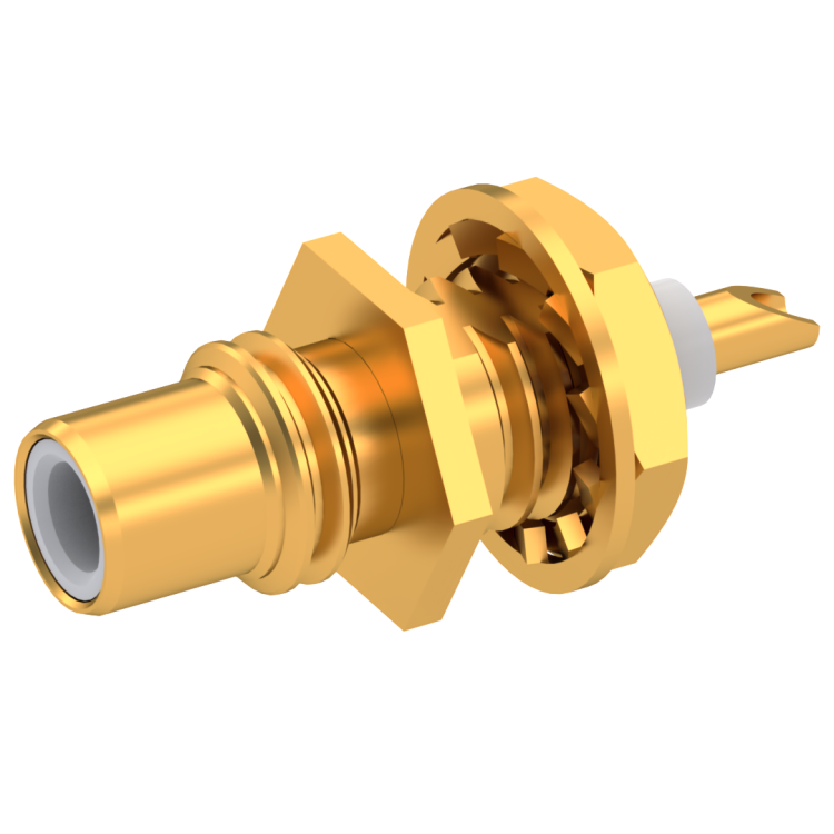 SMC / BULKHEAD JACK RECEPTACLE FRONT MOUNT - SOLDER POT