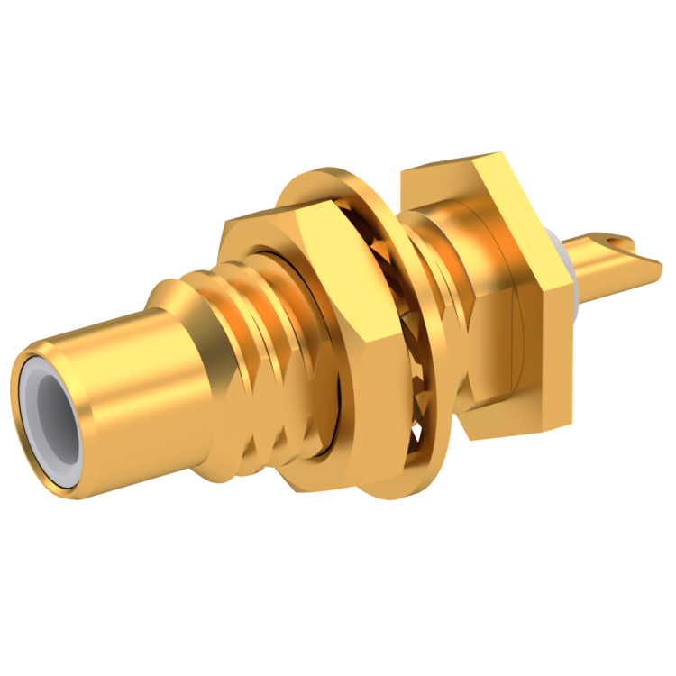 SMC / BULKHEAD JACK RECEPTACLE REAR MOUNT - SOLDER POT