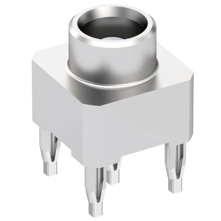 MCX / STRAIGHT JACK RECEPTACLE FOR PCB PRESS-FIT LEGS