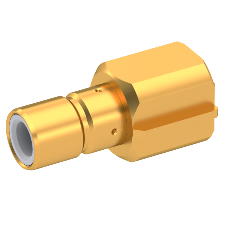 SMB / STRAIGHT JACK RECEPTACLE FOR PCB SMT TYPE - EDGE CARD REEL OF 500