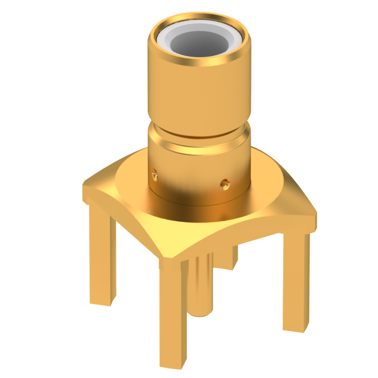 SMB / STRAIGHT JACK RECEPTACLE FOR PCB SOLDER LEGS