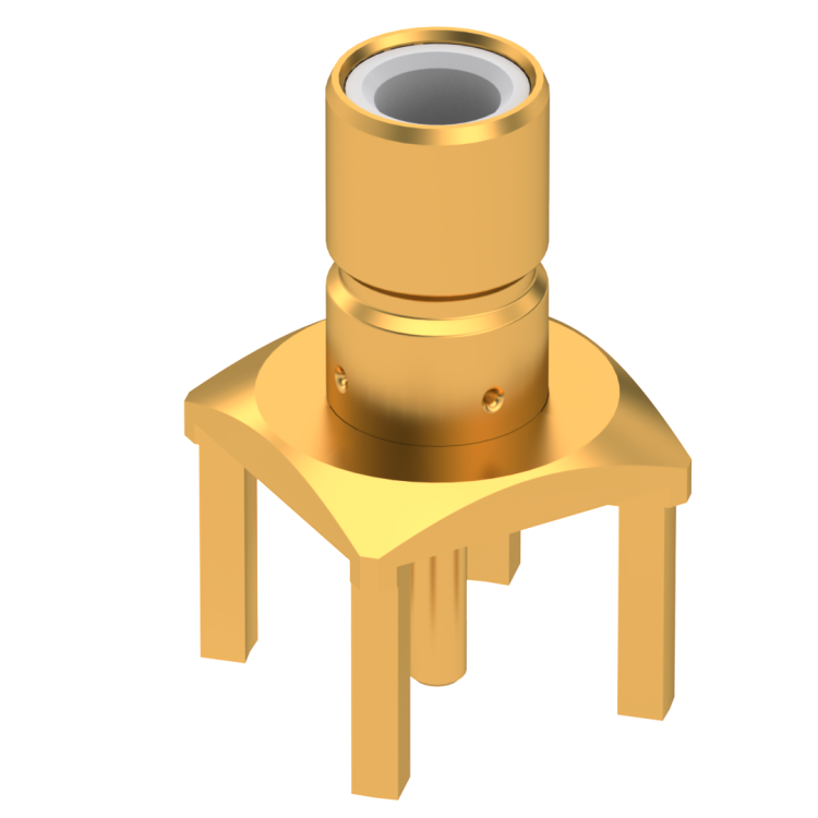 SMB / STRAIGHT JACK RECEPTACLE FOR PCB SOLDER LEGS