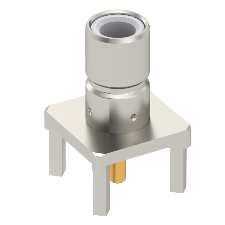 SMB / STRAIGHT JACK RECEPTACLE FOR PCB SOLDER LEGS