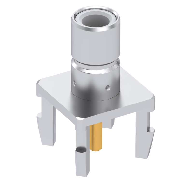 SMB / STRAIGHT JACK RECEPTACLE FOR PCB SOLDER LEGS