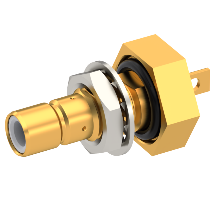 SMB / BULKHEAD HERMETIC JACK RECEPTACLE REAR MOUNTING - PANEL SEAL