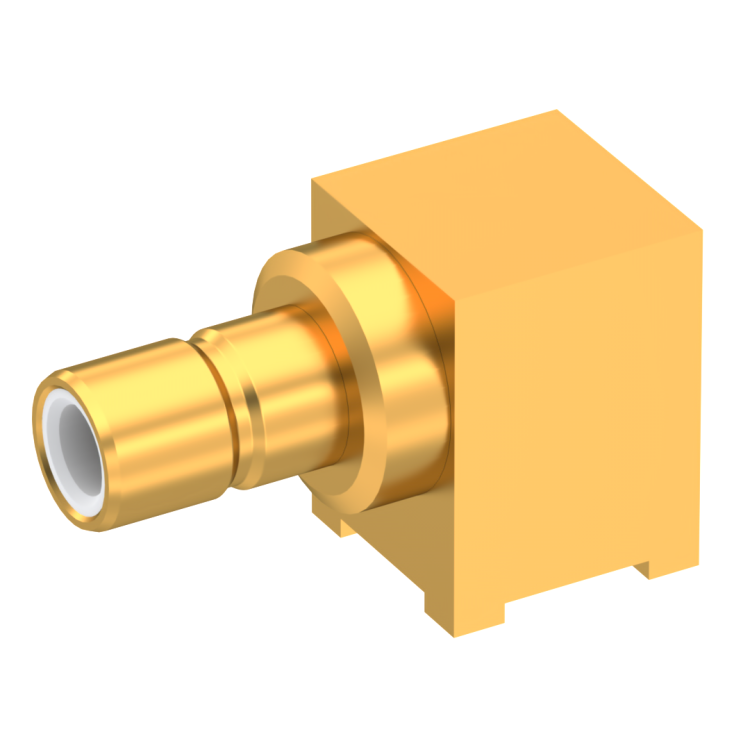 SMB / RIGHT ANGLE JACK RECEPTACLE FOR PCB SMT TYPE REEL OF 100