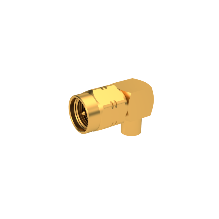 SMA / RIGHT ANGLE PLUG SOLDER TYPE CABLE .141