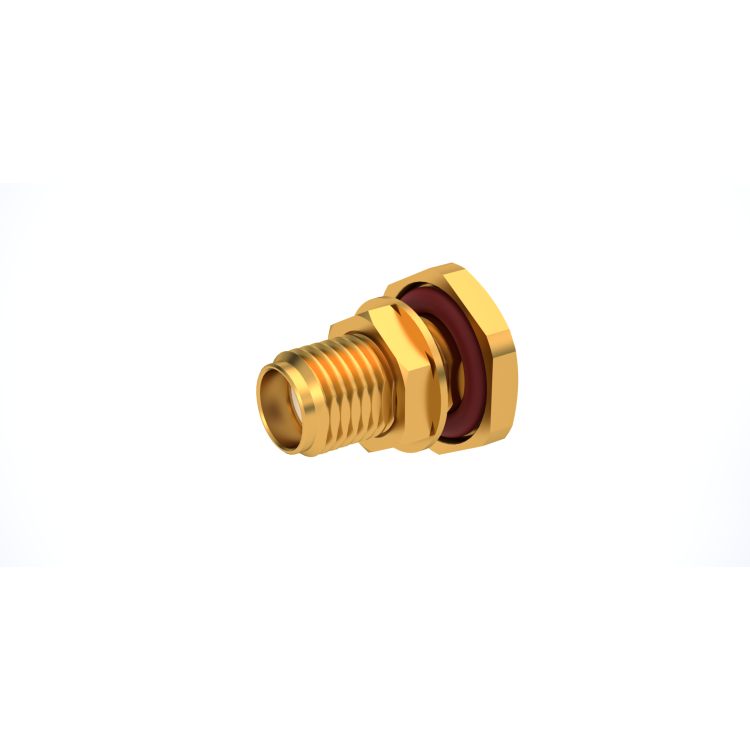SMA / STRAIGHT BULKHEAD JACK PANEL SEAL SOLDER TYPE - CABLE .141