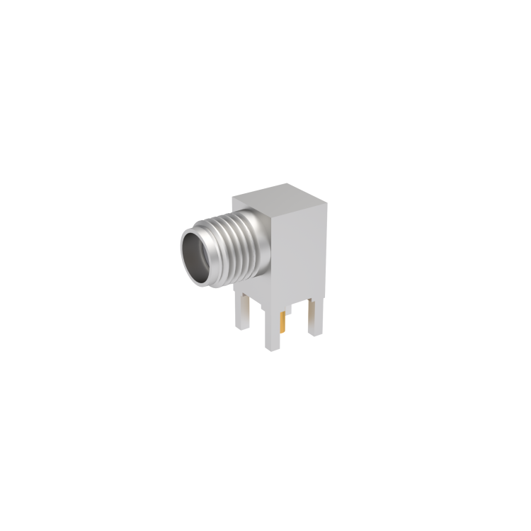 SMA / RIGHT ANGLE JACK RECEPTACLE FOR PCB SOLDER LEGS