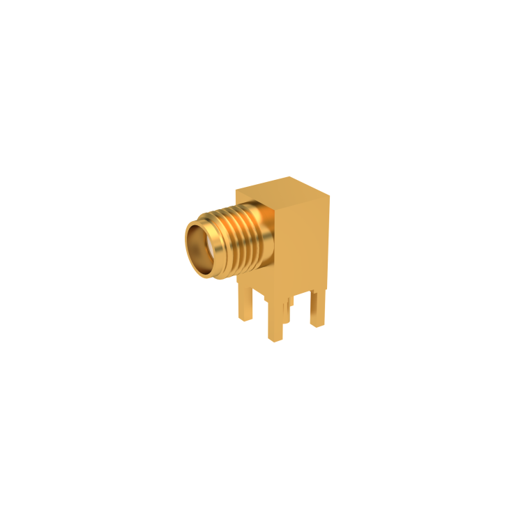SMA / RIGHT ANGLE JACK RECEPTACLE FOR PCB SOLDER LEGS
