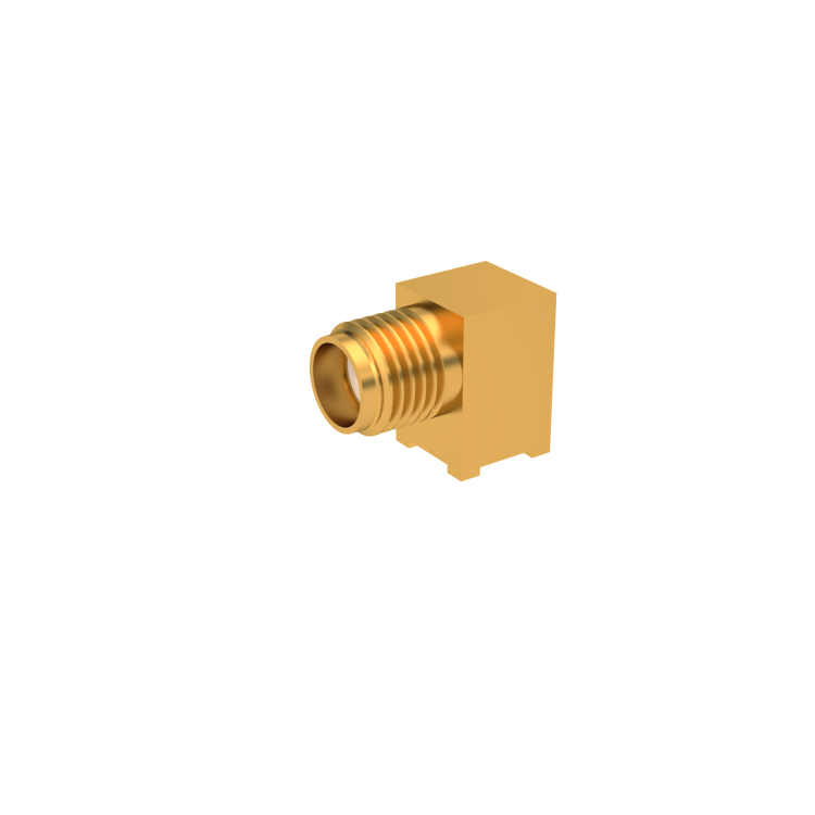 SMA / RIGHT ANGLE JACK RECEPTACLE FOR PCB SMT TYPE