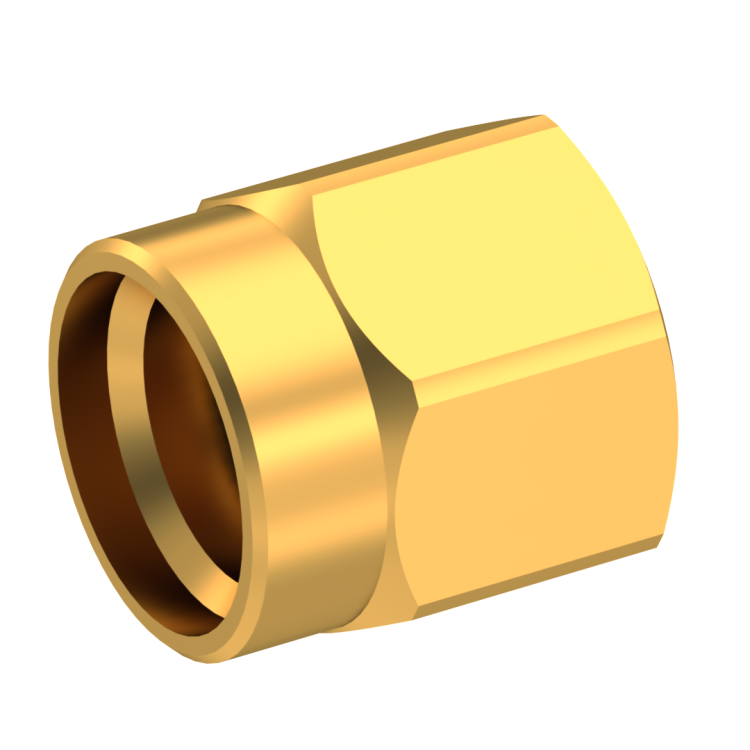 SMA / STRAIGHT PLUG SOLDER TYPE REMOVABLE CAP - CABLE .141