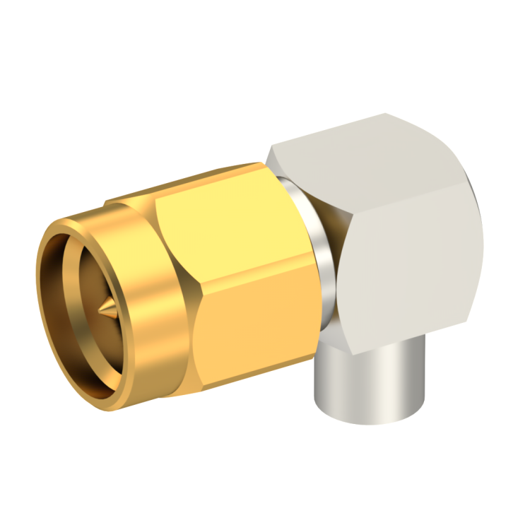 SMA / RIGHT ANGLE PLUG SOLDER TYPE CABLE .141