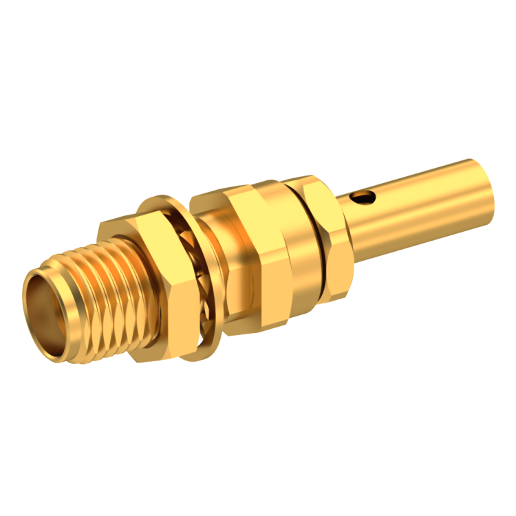 SMA / STRAIGHT BULKHEAD JACK CRIMP OR SOLDER TYPE - CABLE 2.6/50 D