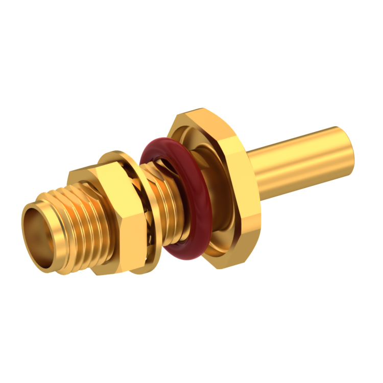 SMA / STRAIGHT BULKHEAD JACK COMBINATION SEAL CRIMP TYPE - CABLE 2.6/50 D