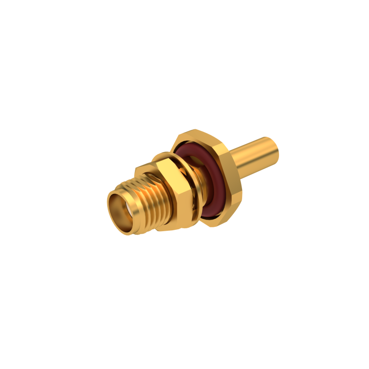 SMA / STRAIGHT BULKHEAD JACK COMBINATION SEAL CRIMP TYPE - CABLE 2.6/50 S