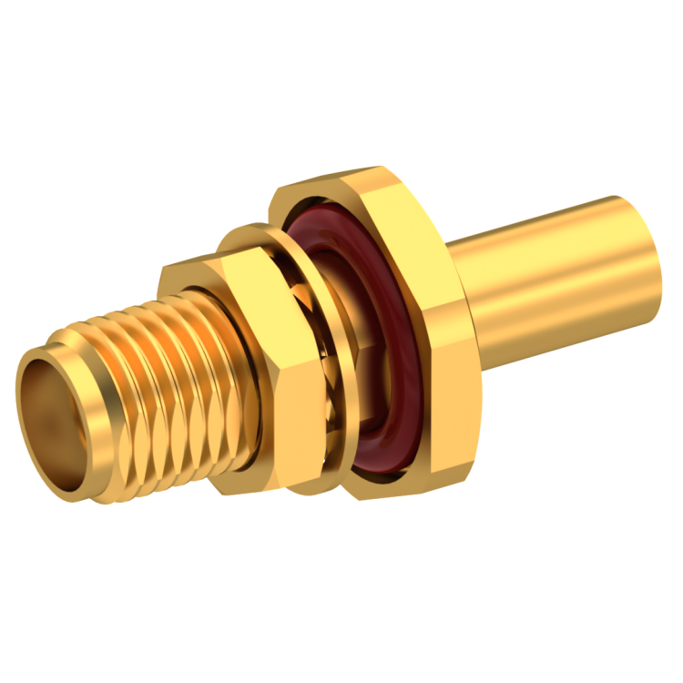SMA / STRAIGHT BULKHEAD JACK PANEL SEAL CRIMP TYPE - CABLE 2.6/50 D
