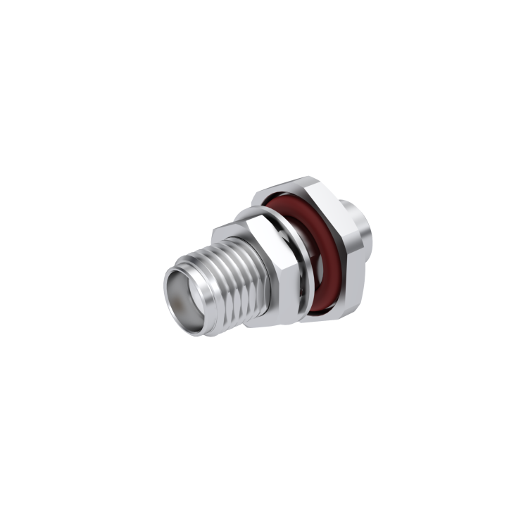 SMA / STRAIGHT BULKHEAD JACK PANEL SEAL CRIMP TYPE - CABLE .141