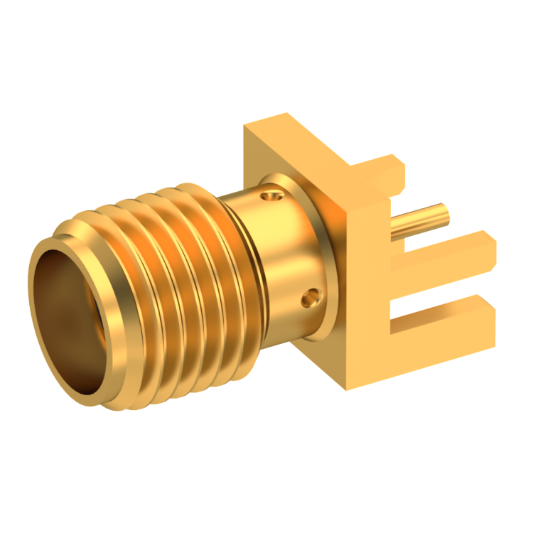SMA / STRAIGHT JACK RECEPTACLE FOR PCB SMT TYPE - EDGE CARD.