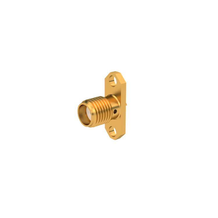 SMA / 2 HOLE FLANGE JACK RECEPTACLE WITH SPECIAL CONTACT