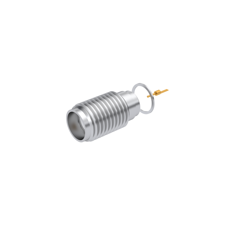 SMA / THREAD-IN JACK RECEPTACLE HERMETIC - WITH AUXILLIARY CONTACT