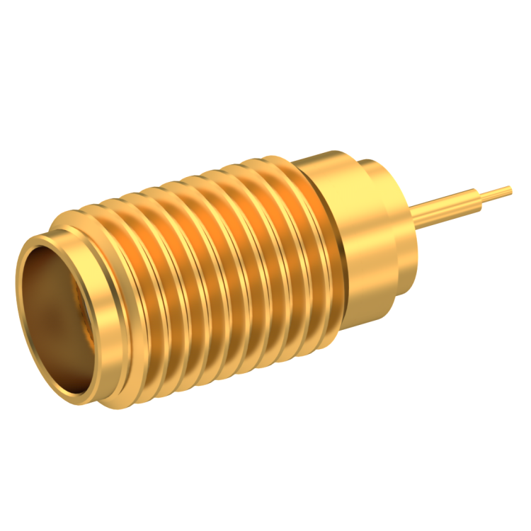 SMA / THREAD-IN FEMALE RECEPTACLE HERMETIC-WITH CYLINDRICAL CONTACT