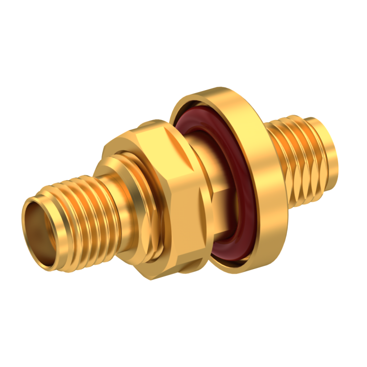 SMA / FEMALE-FEMALE BULKHEAD ADAPTER HERMETIC