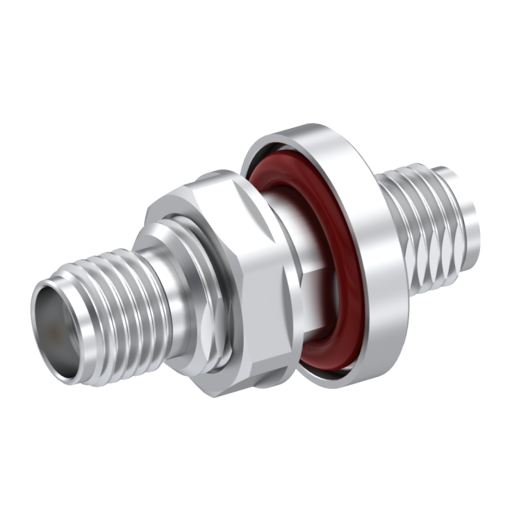 SMA / FEMALE-FEMALE BULKHEAD ADAPTER HERMETIC