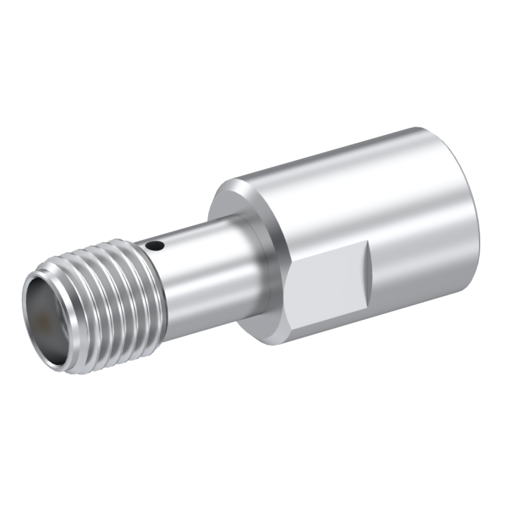 SMA / MALE PUSH-ON - FEMALE ADAPTER