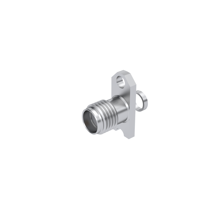 SMA / 2 HOLE FLANGE JACK RECEPTACLE WITH EMI GASKET - FOR 0.011 DIA SMA / 2 HOLE FLANGE JACK RECEPTACLE WITH EMI GASKET - FOR 0.011 DIA
