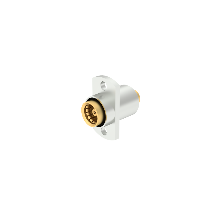BMA / STRAIGHT 2 HOLE FLANGE FLOATING JACK SOLDER TYPE - CABLE .141