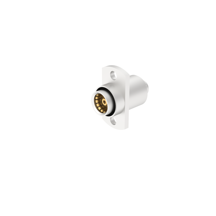 BMA / STRAIGHT 2 HOLE FLANGE FLOATING JACK SOLDER TYPE - CABLE .141