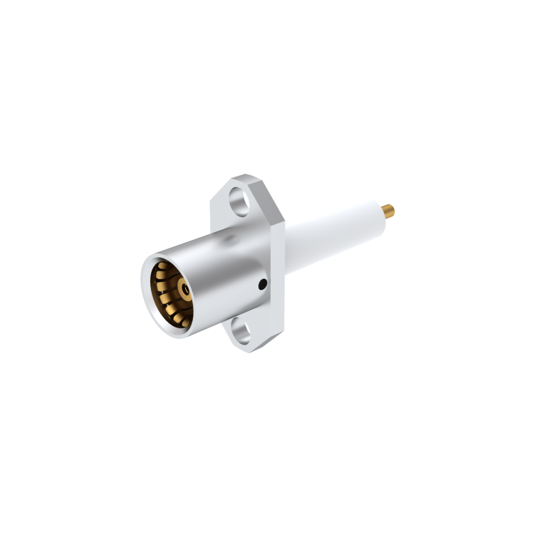 BMA / 2 HOLE FLANGE JACK RECEPTACLE WITH CYLINDRICAL CONTACT