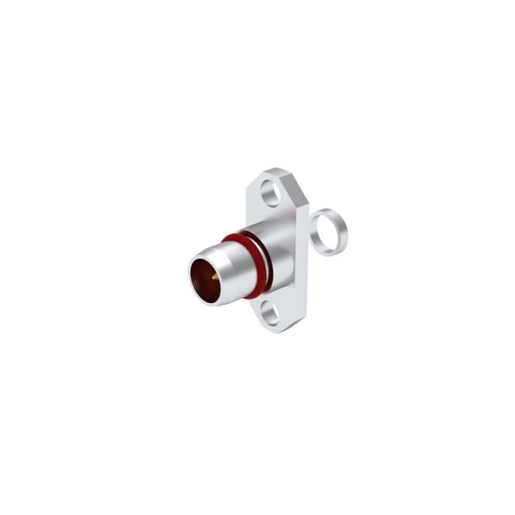 BMA / 2 HOLE FLANGE PLUG RECEPT. FOR 0.019DIA WITH EMI GASKET