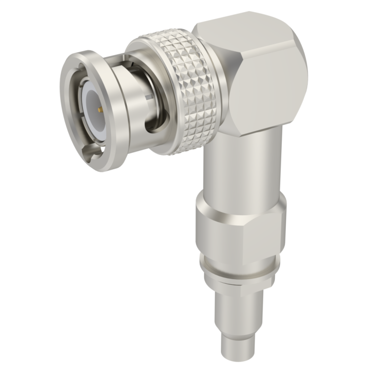 BNC / RIGHT ANGLE PLUG CRIMP TYPE CABLE 3.55/50 S